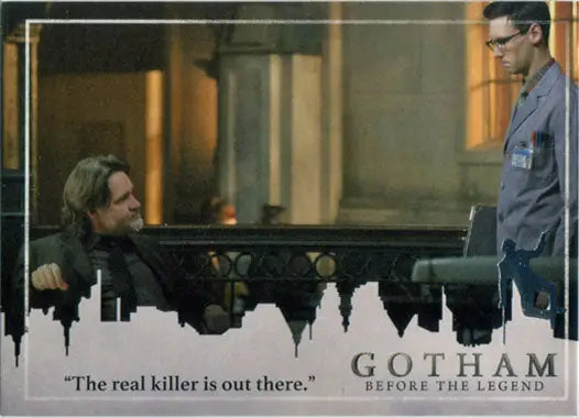 Gotham Season 2 Penguin Deco Foil Stamp Variant Base 52 Chase Card featuring characters