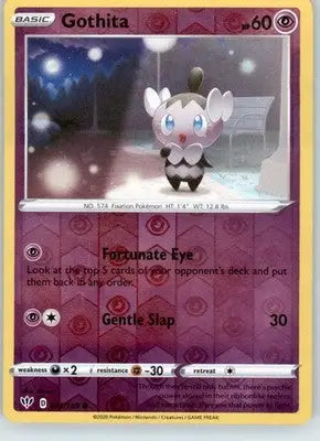 Gothita - SWSH03: Darkness Ablaze - 073/189 - Reverse Holo LP - Pokémon Card Single
