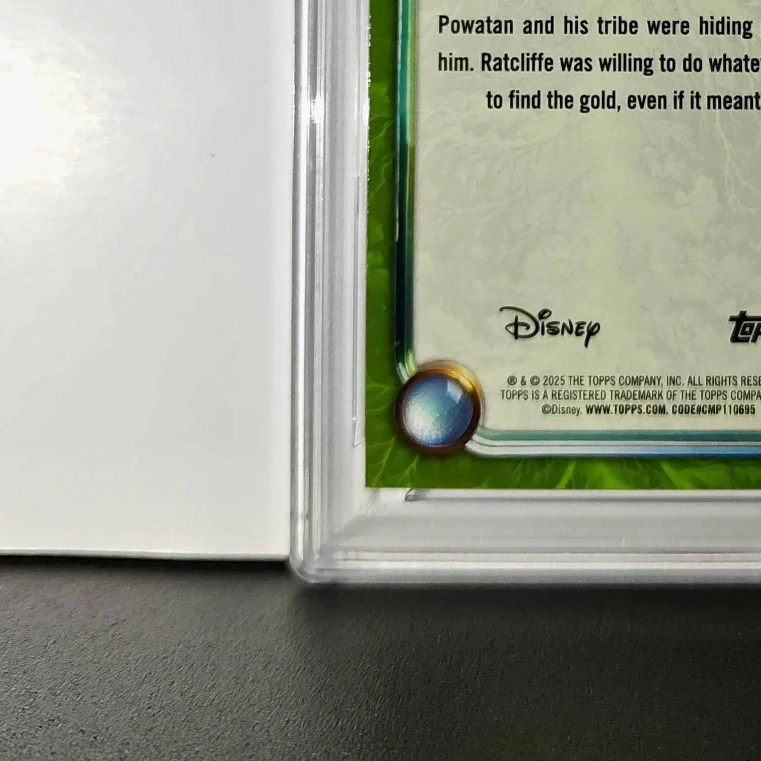 Governor Ratcliffe 2025 Topps Disney Wonder #179 Card Pocahontas PSA 8 - Non-Sports Card Single