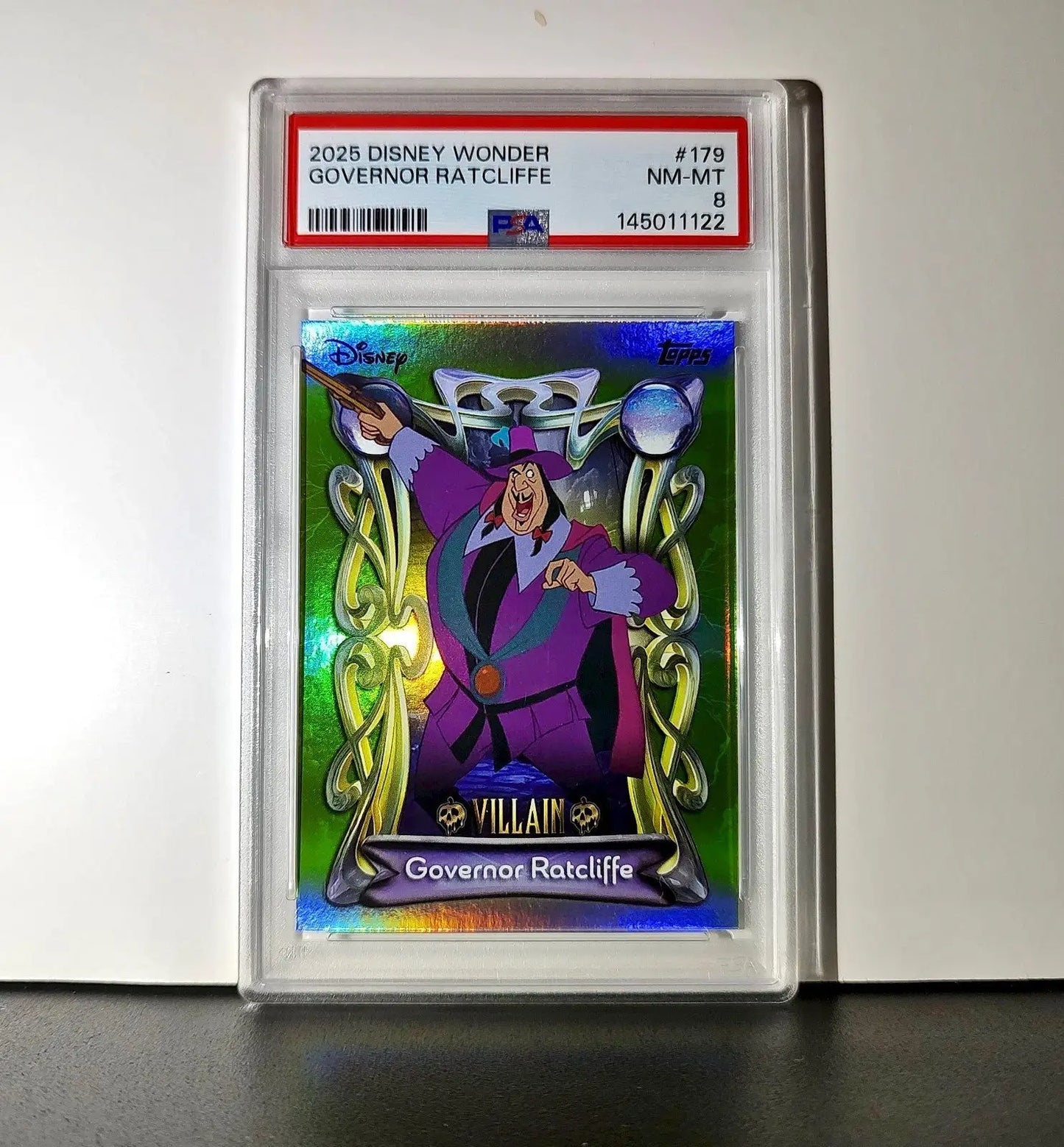 Governor Ratcliffe 2025 Topps Disney Wonder #179 Card Pocahontas PSA 8 - Non-Sports Card Single