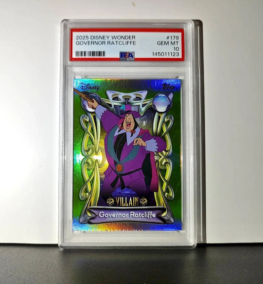 Governor Ratcliffe 2025 Topps Disney Wonder #179 Card Pocahontas PSA 10 - Non-Sports Card Single