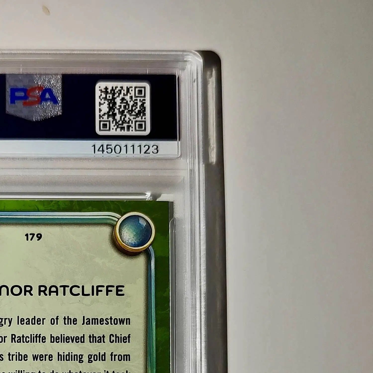 Governor Ratcliffe 2025 Topps Disney Wonder #179 Card Pocahontas PSA 10 - Non-Sports Card Single
