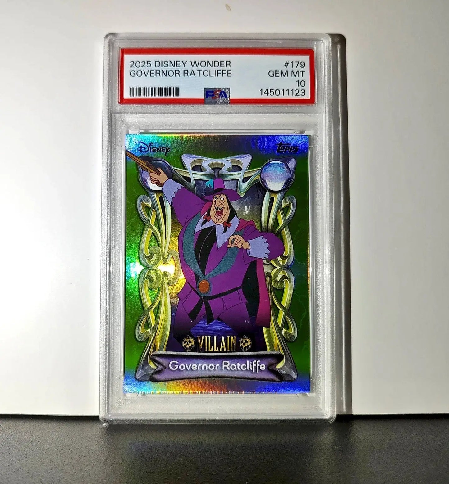 Governor Ratcliffe 2025 Topps Disney Wonder #179 Card Pocahontas PSA 10 - Non-Sports Card Single