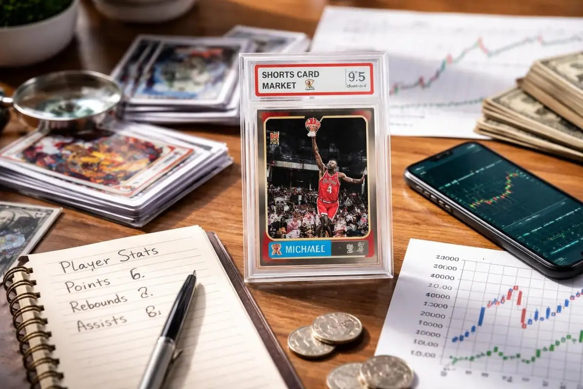 Graded Michael Jordan sports card in protective case to sell sports cards