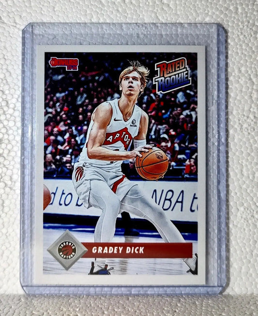 Gradey Dick 2023-24 Panini NBA #23 Rated Rookie Retro Card Toronto Raptors 1/715 - Basketball Card Single