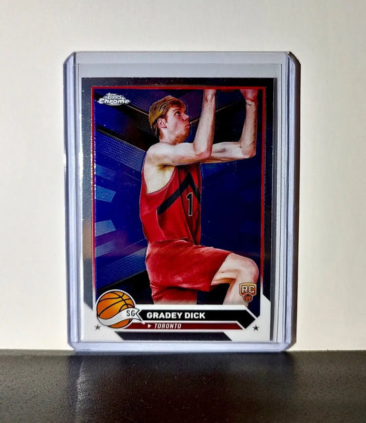 Gradey Dick 2023-24 Topps Chrome NBA #169 Rookie Card Toronto Raptors - Basketball Card Single