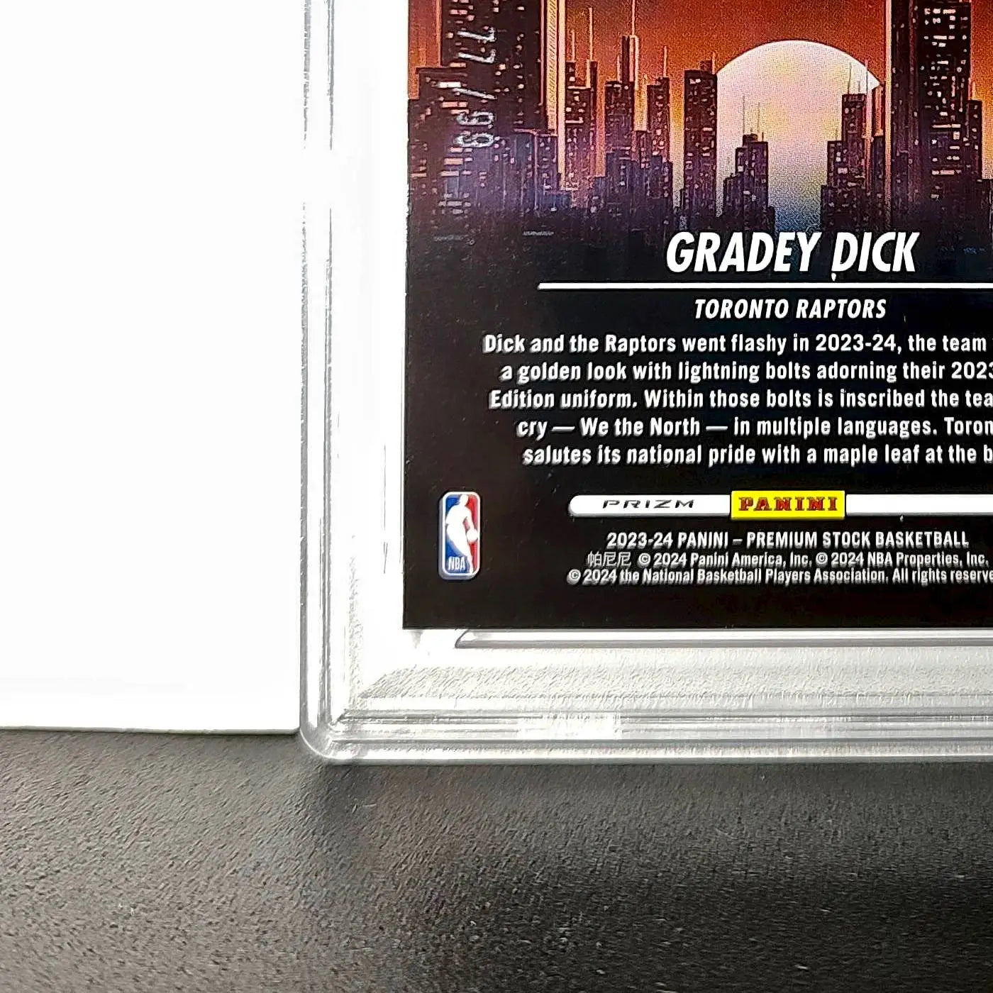 Gradey Dick 2023 Panini Hoops Premium City Edition #6 Red Disco Prizm PSA 10 Gem - Basketball Card Single