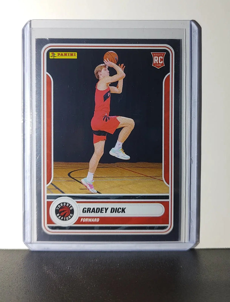 Gradey Dick Rookie 2023-24 Panini NBA Sticker Foil Card #82 Toronto Raptors - Basketball Card Single