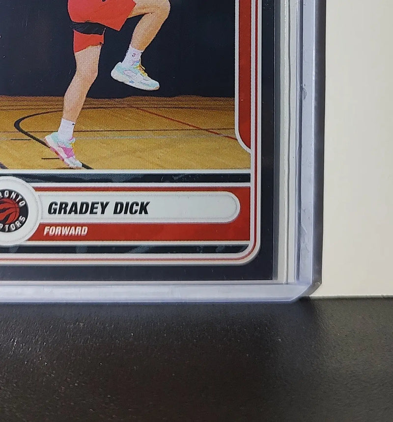 Gradey Dick Rookie 2023-24 Panini NBA Sticker Foil Card #82 Toronto Raptors - Basketball Card Single