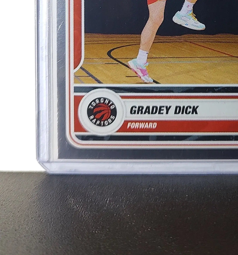 Gradey Dick Rookie 2023-24 Panini NBA Sticker Foil Card #82 Toronto Raptors - Basketball Card Single