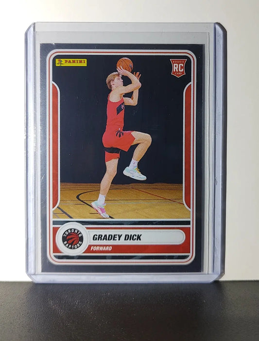 Gradey Dick Rookie 2023-24 Panini NBA Sticker Foil Card #82 Toronto Raptors - Basketball Card Single