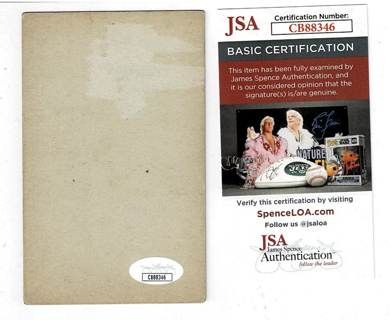 Grady Hatton Reds Signed 1946-1966 Exhibit Post Card VINTAGE AUTOGRAPH JSA - Baseball Card Single