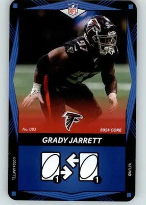 Grady Jarrett - 2024 UNO Elite Core Edition - Blue - #083 - Football - Football Card Single