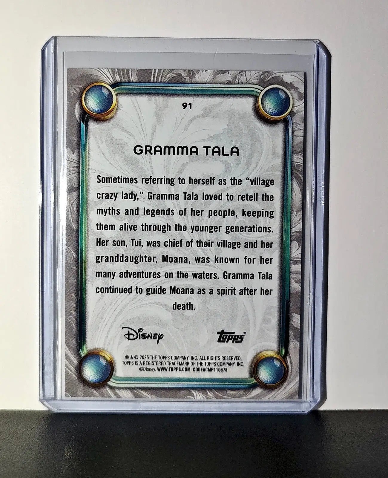 Gramma Tala 2025 Topps Disney Wonder #91 Card Moana