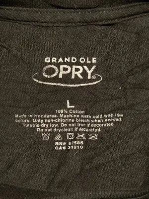 Grand Ole Opry T-Shirt Mens L Black Short Sleeve Music City Nashville Tee - Apparel