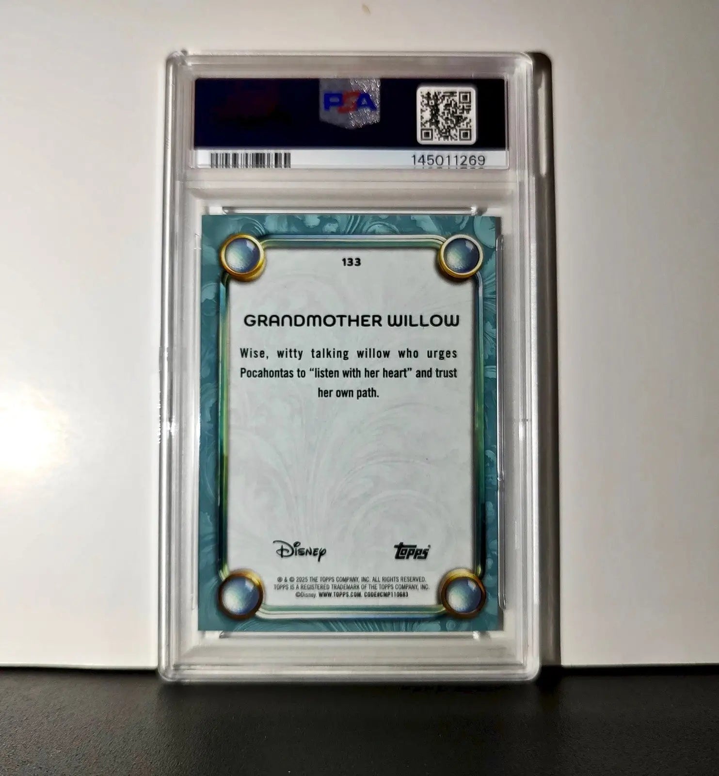 Grandmother Willow 2025 Topps Disney Wonder #133 Diamond Card Pocahontas PSA 9 - Non-Sports Card Single