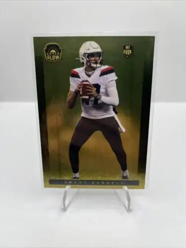 Grant Gunnell 2021 Super Glow 1st Ever Gold #22 Football Trading Card