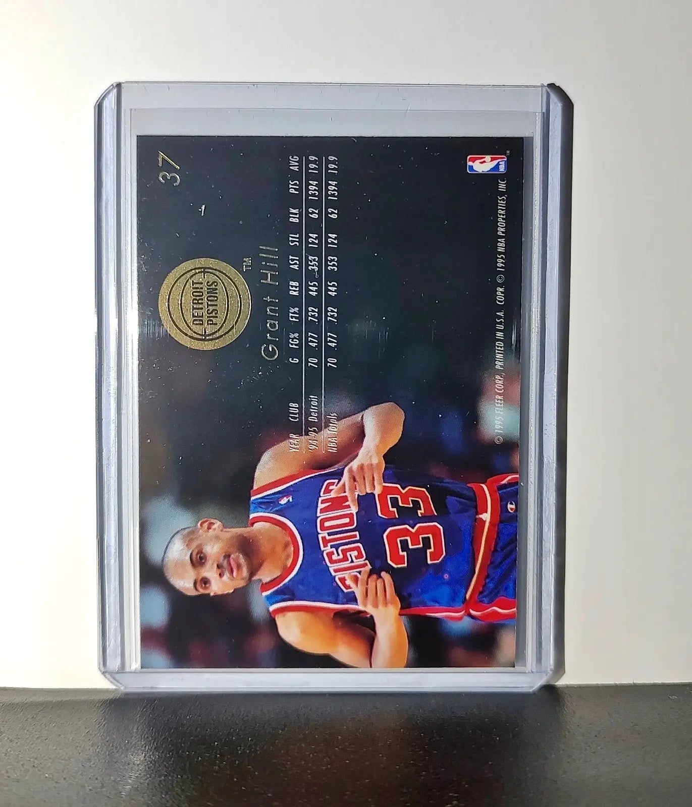 Grant Hill 1995-96 Flair NBA #37 Card Detroit Pistons - Basketball Card Single