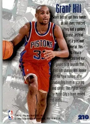Grant Hill - 1995-96 Metal - #210 - Nuts & Bolts Basketball - Basketball Card Single