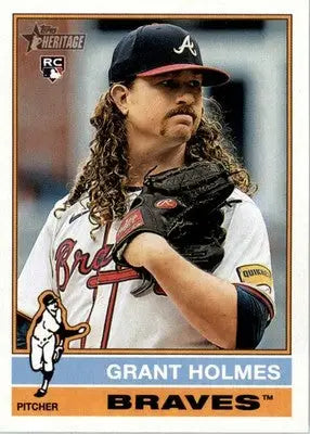 Grant Holmes - 2025 Topps Heritage - #22 - RC Baseball - Baseball Card Single