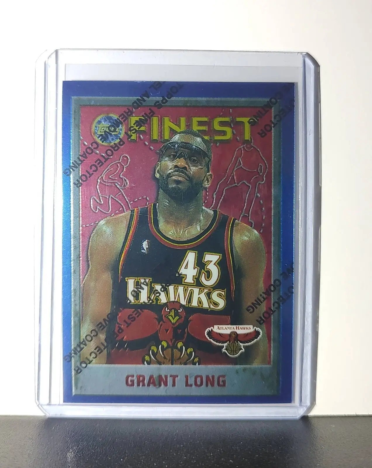 Grant Long 1995-96 Topps Finest NBA #244 Card Atlanta Hawks - Basketball Card Single