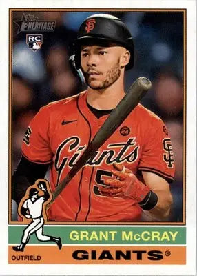 Grant McCray - 2025 Topps Heritage - #53 - RC Baseball - Baseball Card Single