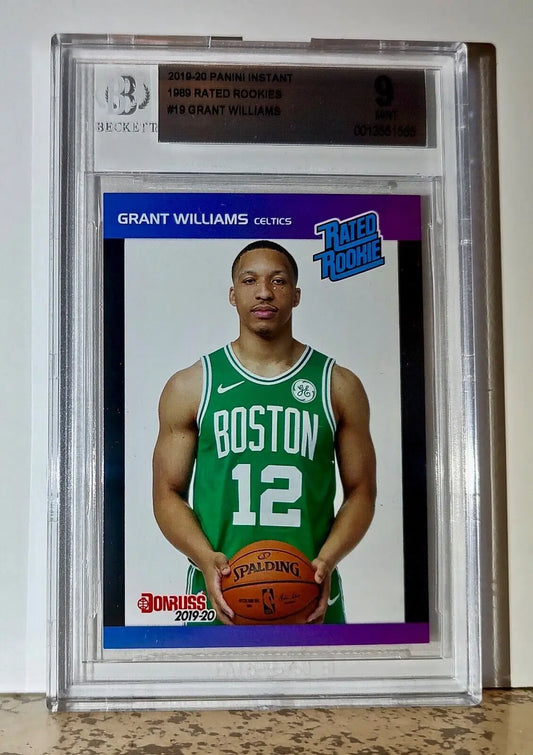 Grant Williams 2019-20 Panini NBA #19 Rated Rookies 1/3431 BGS 9 Mint Celtics - Basketball Card Single