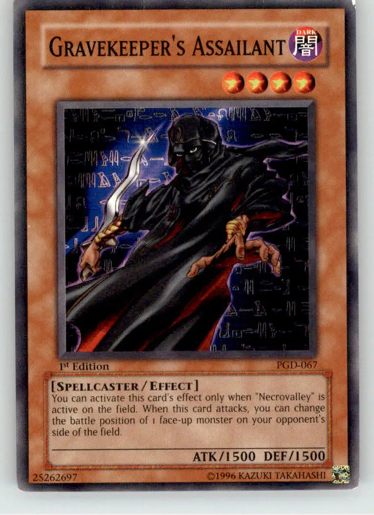 Gravekeeper’s Assailant - Pharaonic Guardian - PGD-067 - 1st Edition MP Yu-Gi-Oh - Yu-Gi-Oh! Card Single