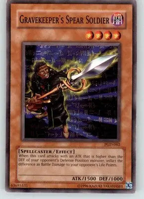 Gravekeeper’s Spear Soldier - Pharaonic Guardian - PGD-062 - Lightly Played - Yu-Gi-Oh! Card Single