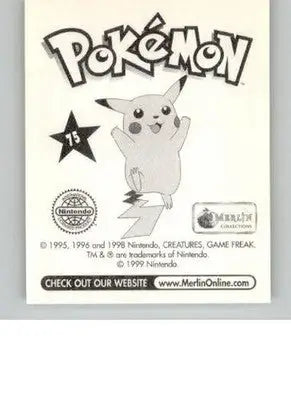 Graveler - 1999 Merlin Pokemon Stickers - #75 - Non_sport - Non-Sports Card Single