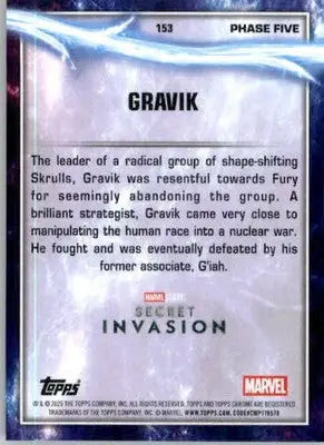 Gravik - 2025 Topps Chrome Marvel Studios - #153 - Non_sport - Non-Sports Card Single