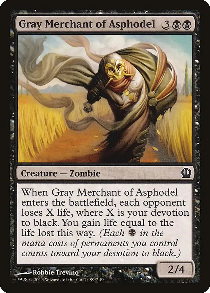 Gray Merchant of Asphodel (Foil) [Theros] Near Mint - Magic Card Single