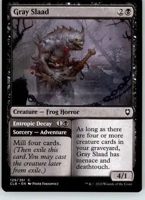 Gray Slaad - Commander Legends: Battle for Baldur’s Gate - 129 - LP Magic - Magic Card Single