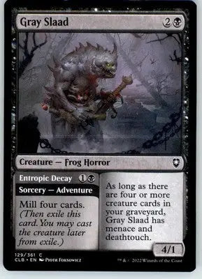 Gray Slaad - Commander Legends: Battle for Baldur’s Gate - LP - 129 - Magic Card Single