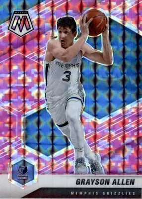 Grayson Allen - 2020-21 Panini Mosaic - #17 - Mosaic Camo Pink Basketball - Basketball Card Single