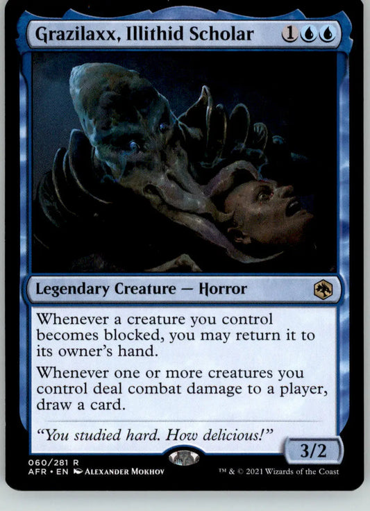 Grazilaxx Illithid Scholar - Adventures in the Forgotten Realms - 60 - NM Magic - Magic Card Single