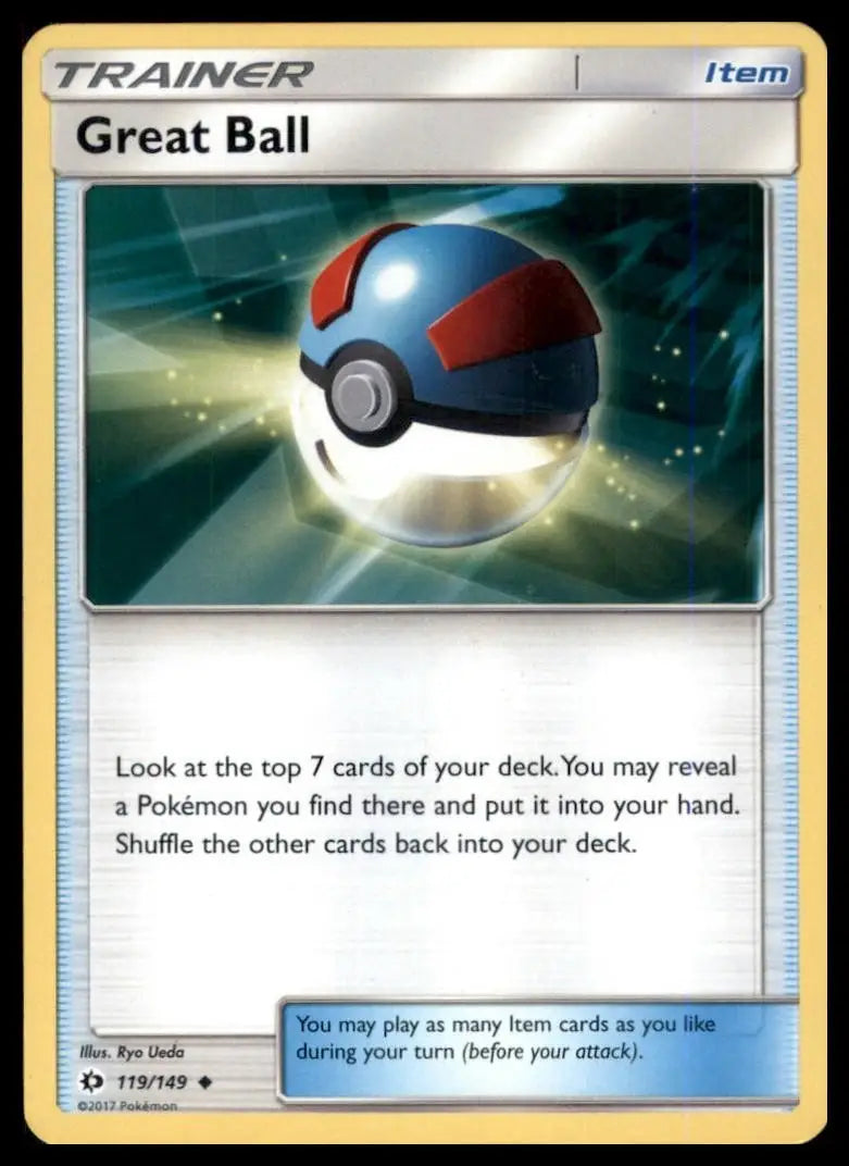 Great Ball 119/149 SM Base Set Reverse Holo