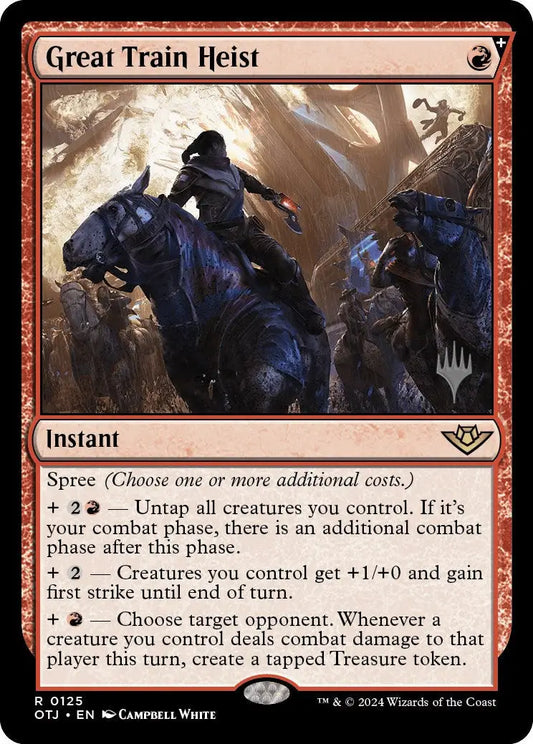 Great Train Heist (Promo Pack) [Outlaws of Thunder Junction Promos] - Magic Card Single