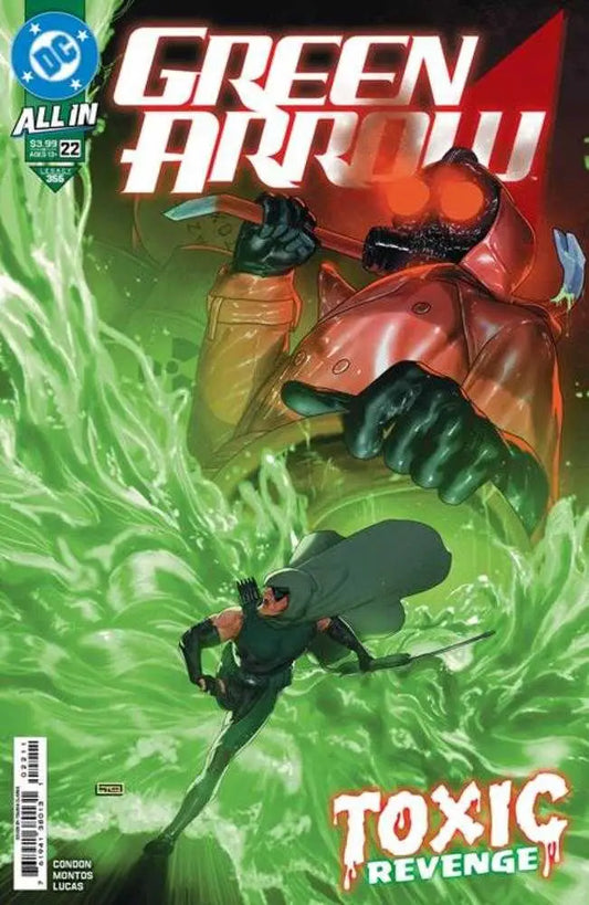 Green Arrow comic book cover featuring Taurin Clarke and Freshwater Kills storyline