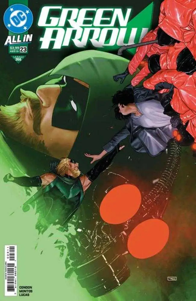 Green Arrow Comic Book Cover featuring Taurin Clarke and the freshwater killer theme