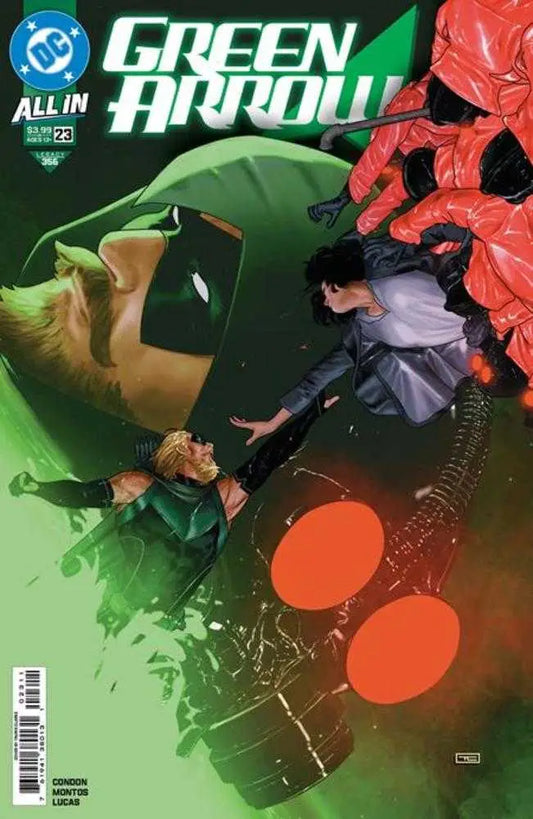 Green Arrow Comic Book Cover featuring Taurin Clarke and the freshwater killer theme