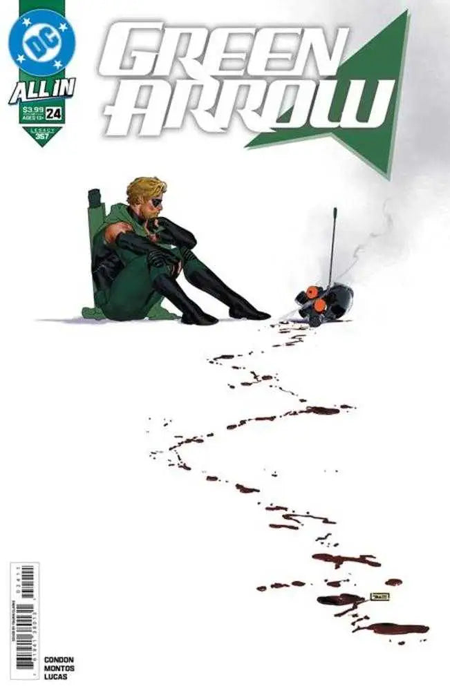 Green Arrow comic book Cover A by Taurin Clarke featuring fresh water kills theme