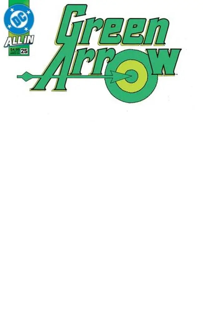 Green Arrow comic book cover featuring Crimson Archer from Star City on Cover E Blank Card Stock Variant