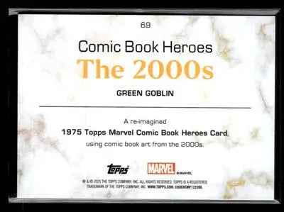 🌟 Green Goblin, 2025 Topps Marvel 1975 Golden Anniversary #69 🌟 - Marvel Card Single
