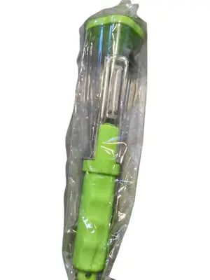 Green Handheld Vegetable Peeler Kitchen Tool Safety Cover Ergonomic Lot of 2 - General Merchandise