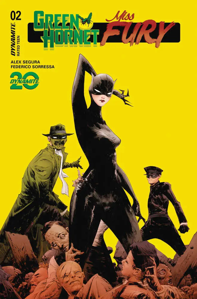 Comic book cover featuring Green Hornet Miss Fury from Green Hornet Miss series