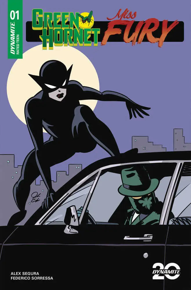 Green Hornet Miss Fury #2 Cover D Edgar comic book cover featuring Green Hornet miss