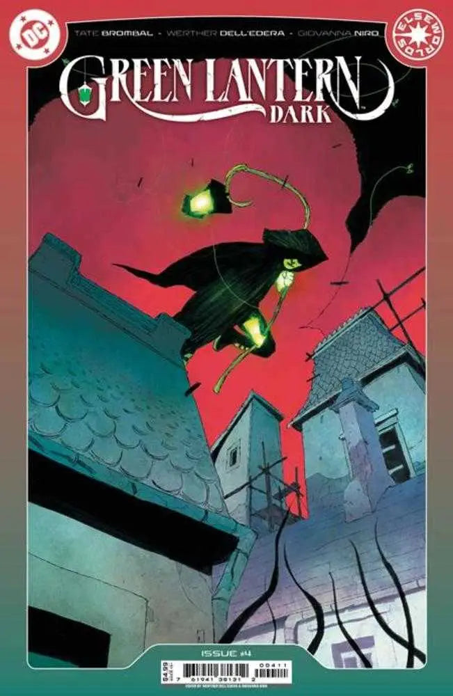Green Lantern Dark comic book cover featuring Werther Dell Edera illustrator