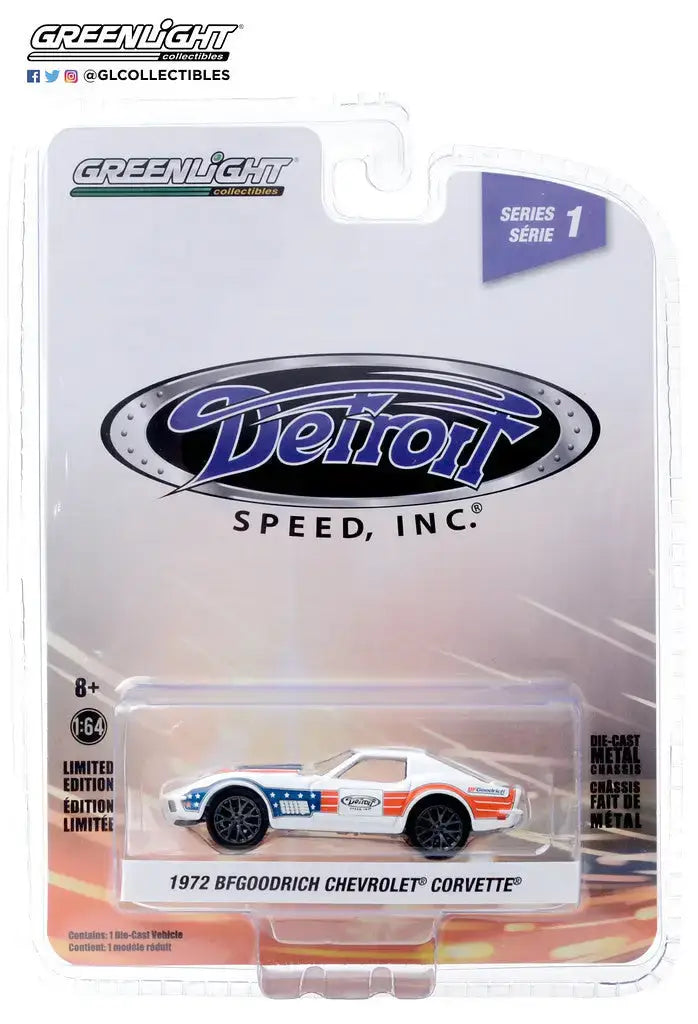 Greenlight 1:64 Detroit Speed Inc Series 1 1972 BFGoodrich Chevy Corvette