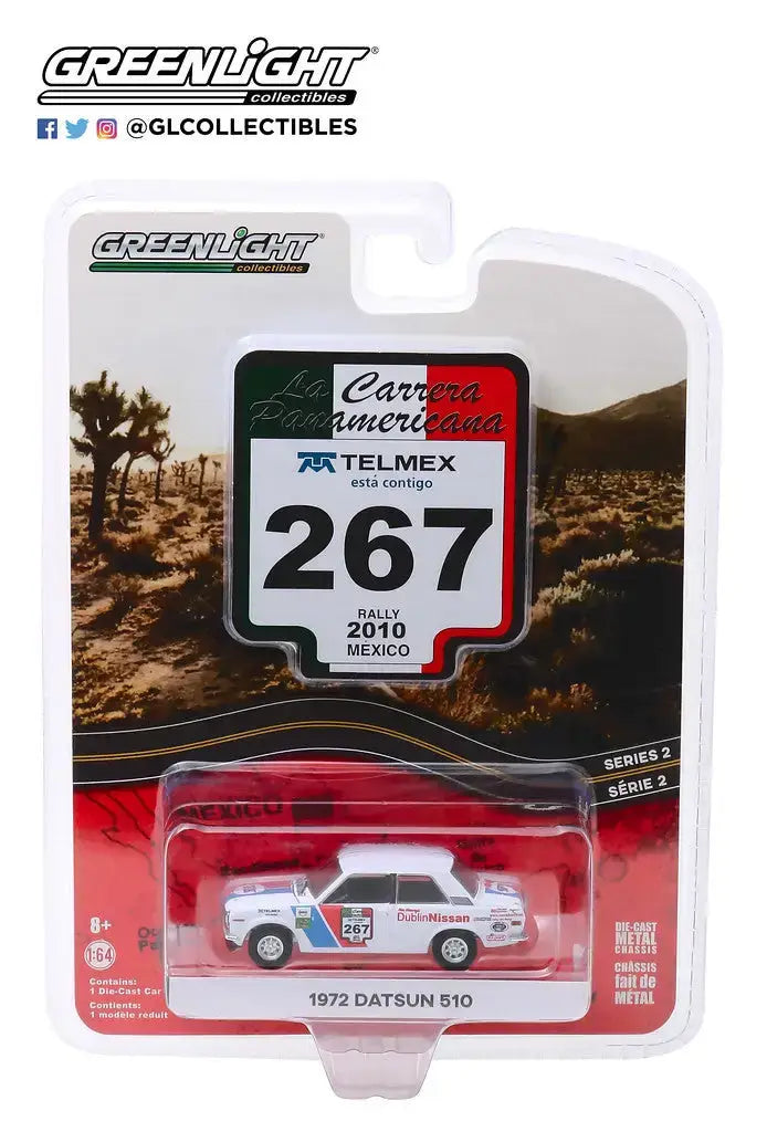 Greenlight 1:64 La Carrera Panamericans Series 2 1972 Datsun 510 #267